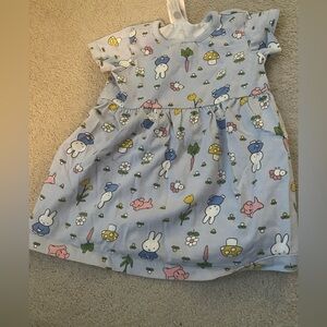 Hanna Andersson Blue and White Kids Casual Dress